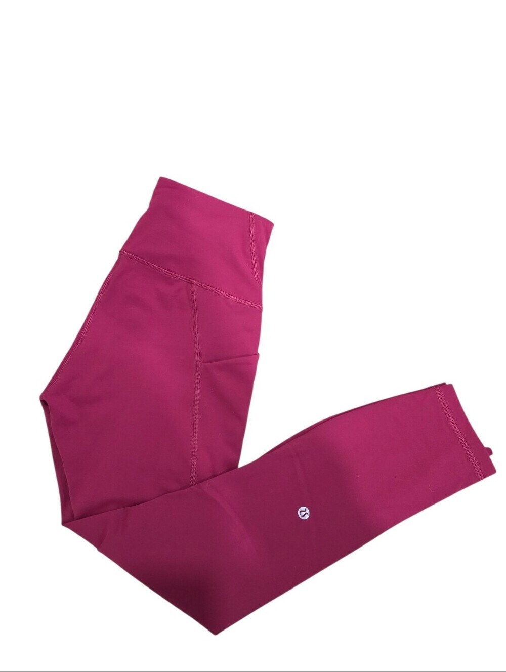 LULULEMON Magenta Hot Pink Leggings with Pockets Size 8 - Picture 3 of 10